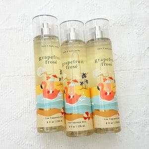 Bath and body works Grapefruit frose Body mist set of 3